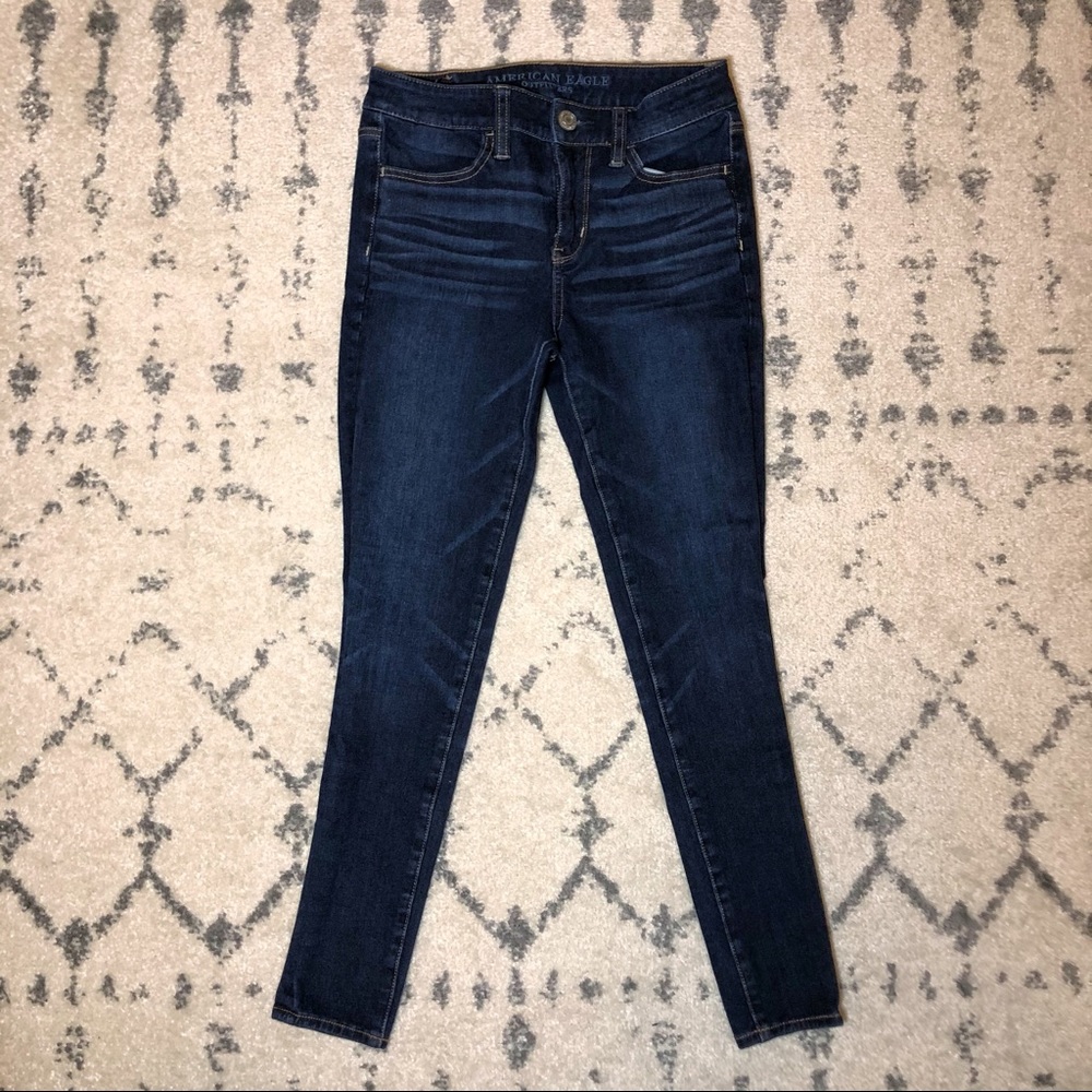 AE The Dream Jean High-Rise Jeggings - Dark Wash